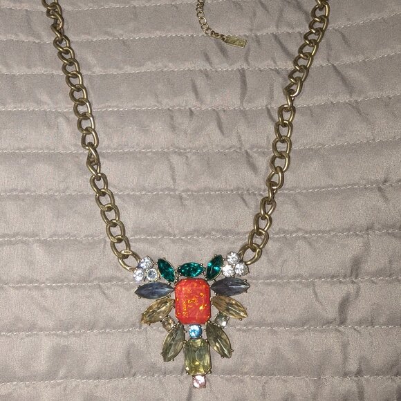 Baublebar Bold Thick Chain Necklace with Gemstone Style Pendant 4466 - Picture 1 of 6